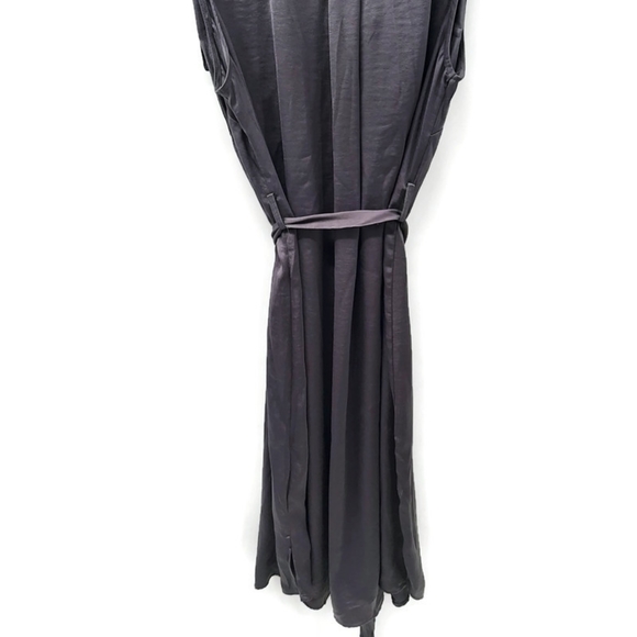 NWT Motherhood Maternity sleeveless button up tie waist dress Large - Picture 10 of 13